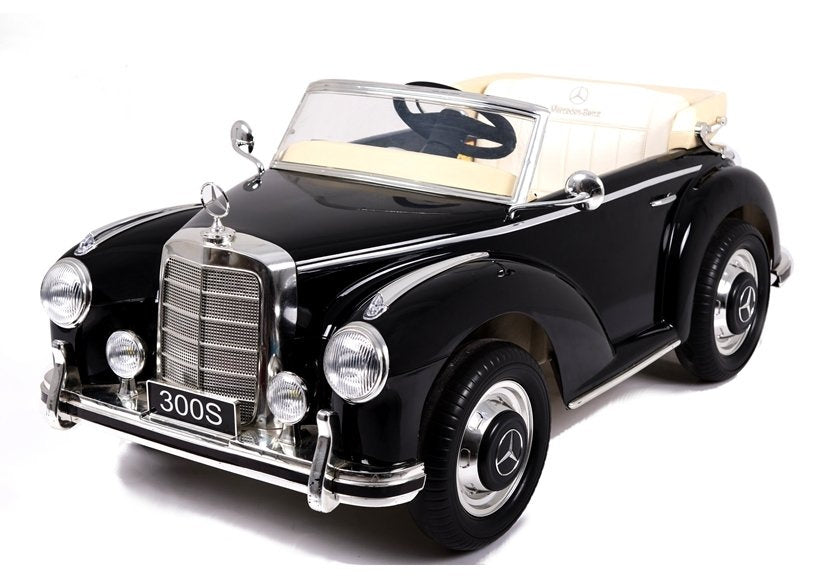 Licencirani auto na akumulator Mercedes 300S - crni/lakirani