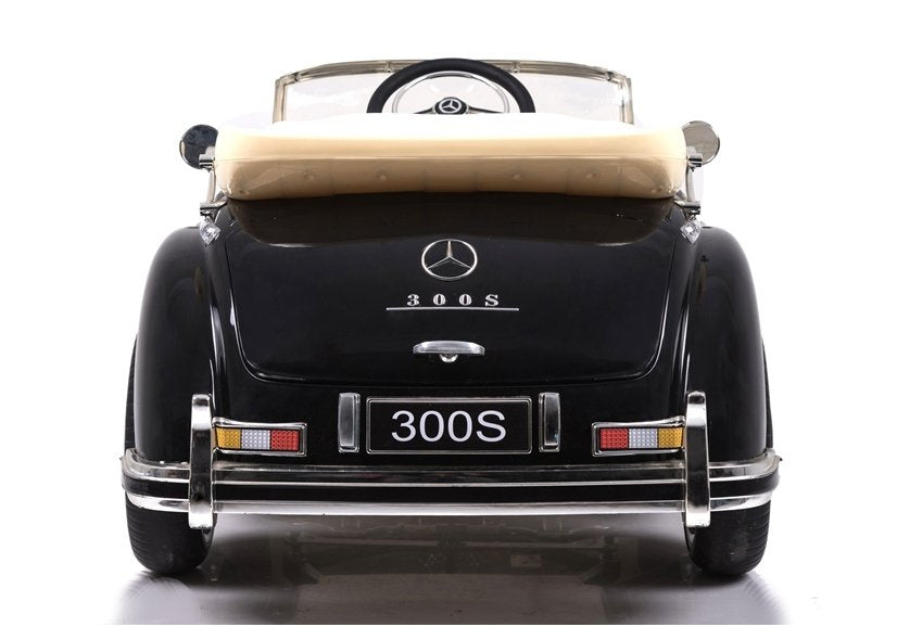 Licencirani auto na akumulator Mercedes 300S - crni/lakirani