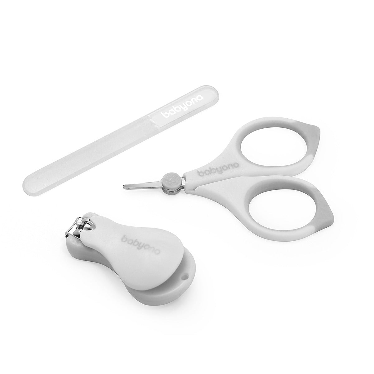 BabyOno Set za manikuru u kutijici, sivi