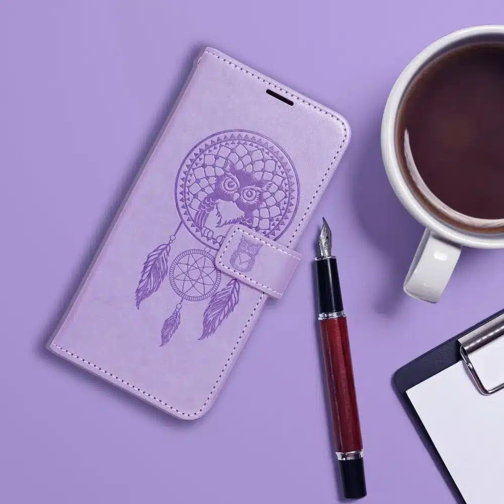 MEZZO Book case preklopna torbica za iPhone 16 dream catcher purple