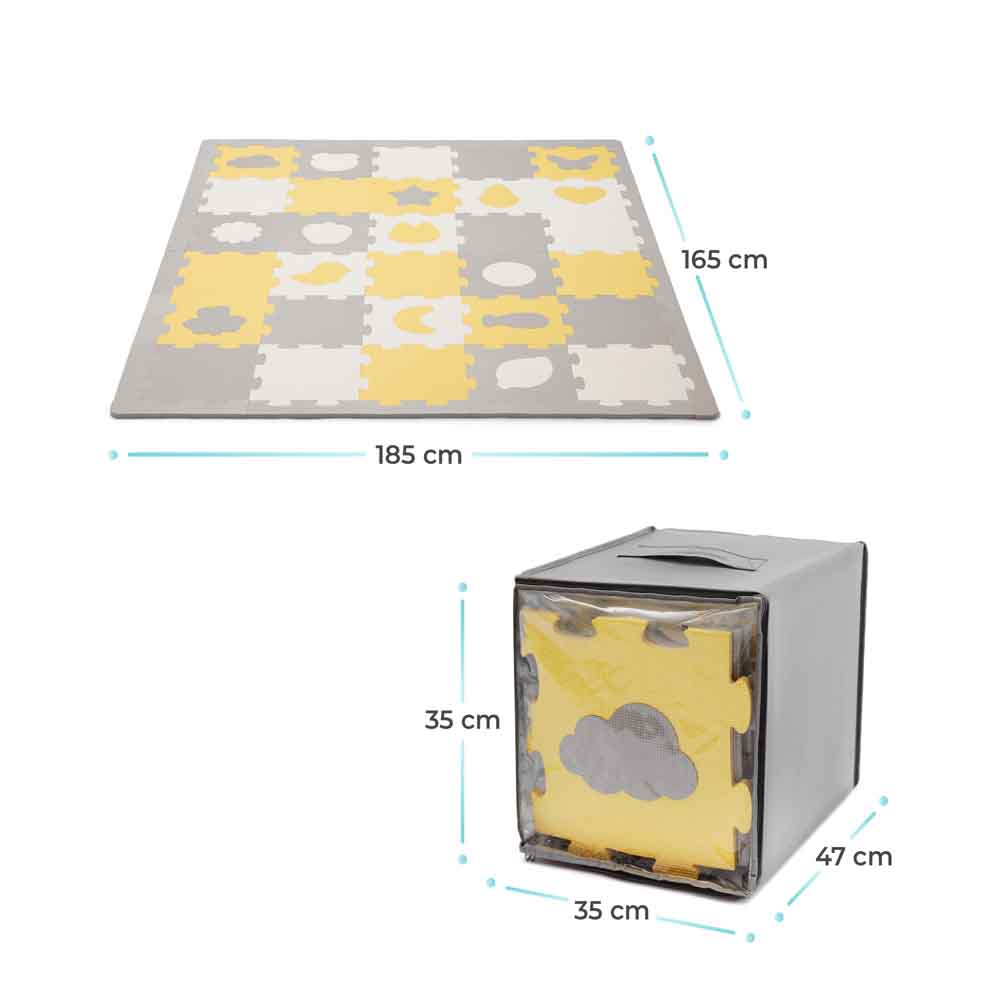 Kinderkraft puzzle LUNO oblici - Žute