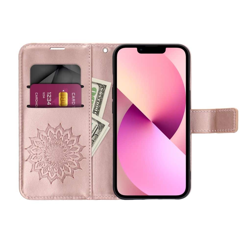 MEZZO Book case za XIAOMI Redmi 10 / 10 2022 mandala rose gold