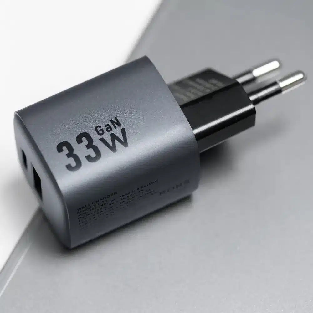 Forcell F-Energy GaN USB C + USB A QC4.0 PD 3A 33W VT-31 sivi punjač za telefon