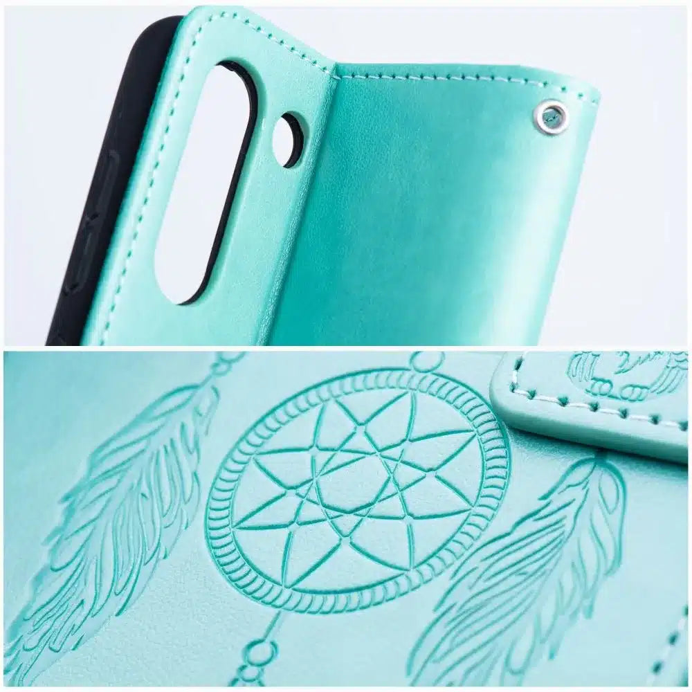 MEZZO Book case preklopna torbica za SAMSUNG GALAXY A14 4G / A14 5G dreamcatcher zelena