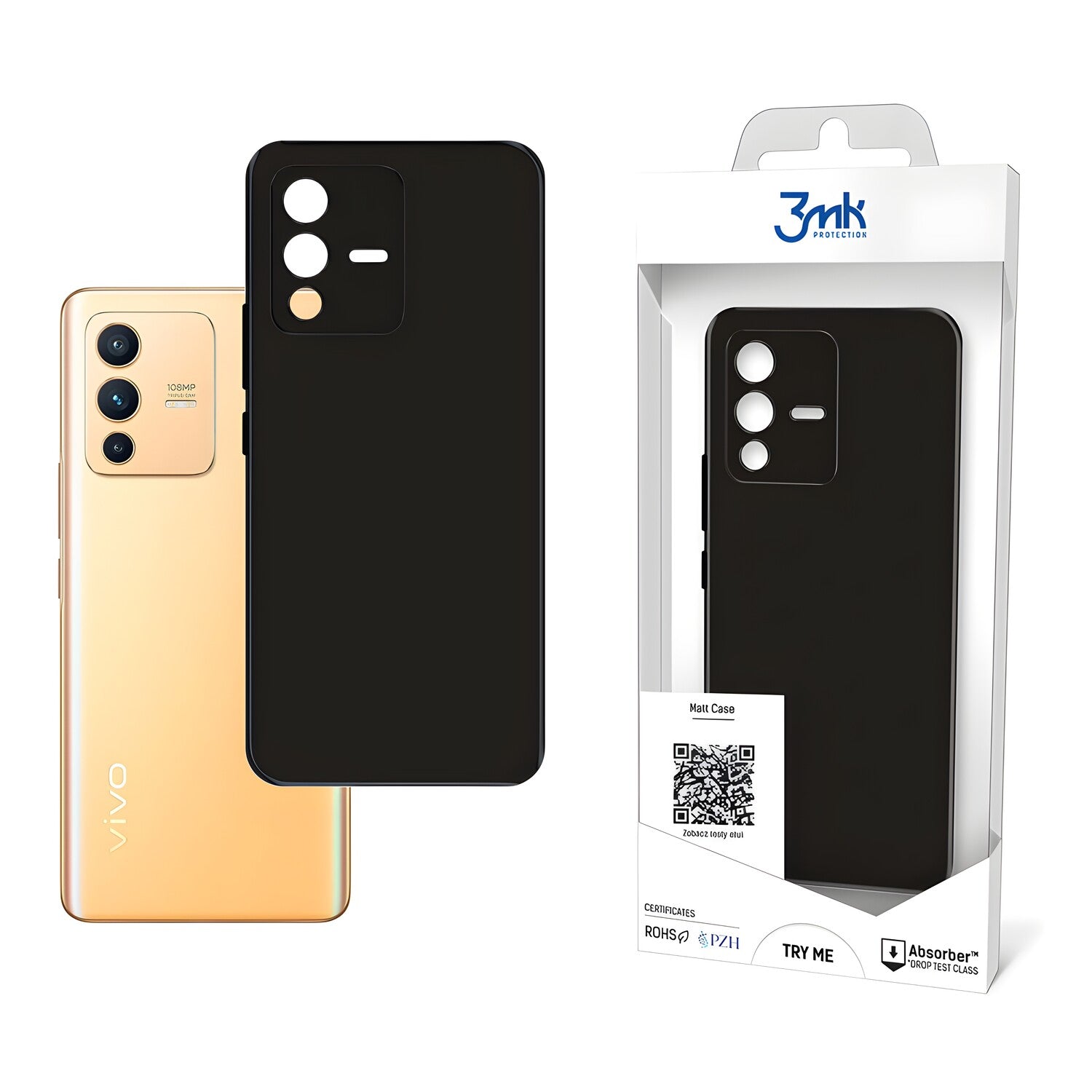 3mk Matt case futrola za Vivo S12 Pro - Crna KP20330