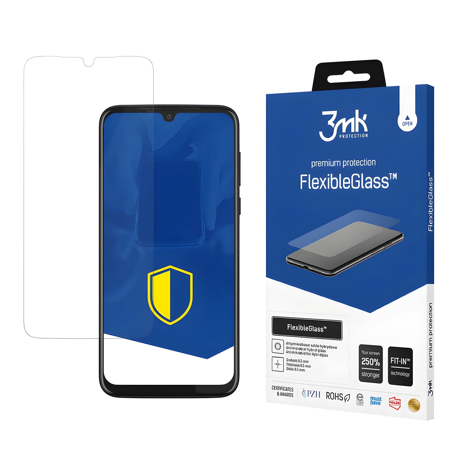 Zaštitno hibridno staklo 3mk FlexibleGlass za Motorola G8 Plus - Prozirna KP20930
