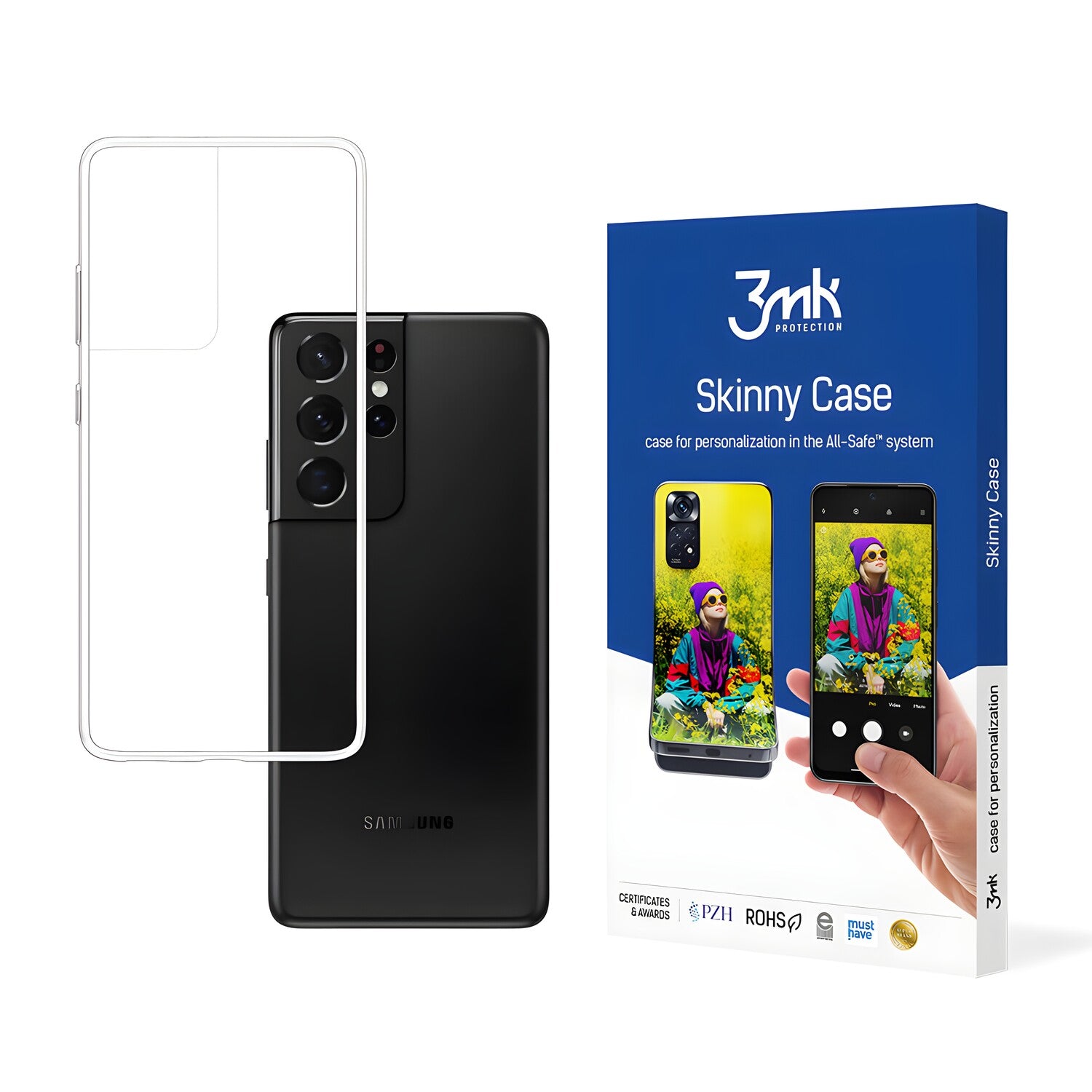 3mk Skinny futrola za Samsung Galaxy S21 Ultra 5G - Prozirna KP20396