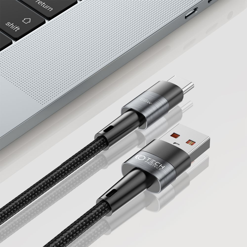 TECH-PROTECT ULTRABOOST TYPE-C KABEL 66W/6A 200CM SIVI