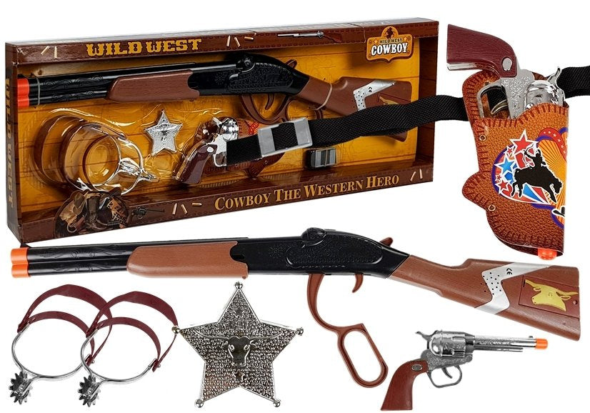 Kaubojski set za igru Colt Revolver sa značkom šerifa