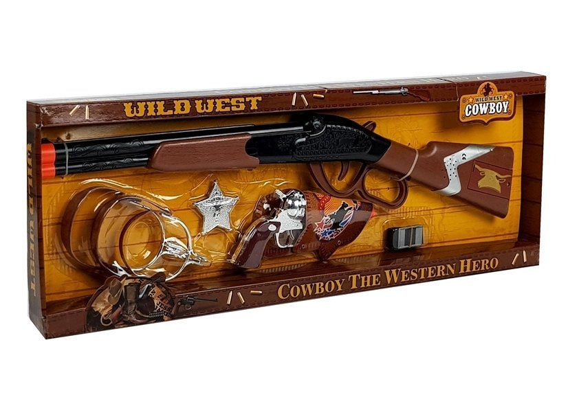 Kaubojski set za igru Colt Revolver sa značkom šerifa
