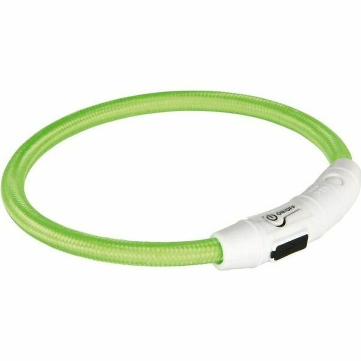 LED ogrlica za kućne ljubimce Trixie Flash USB Zelena