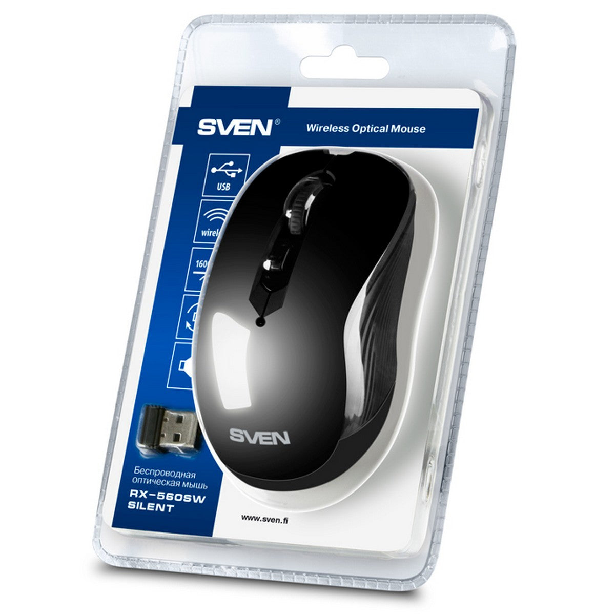 SVEN RX-560SW Miš Bežični optički CRNI