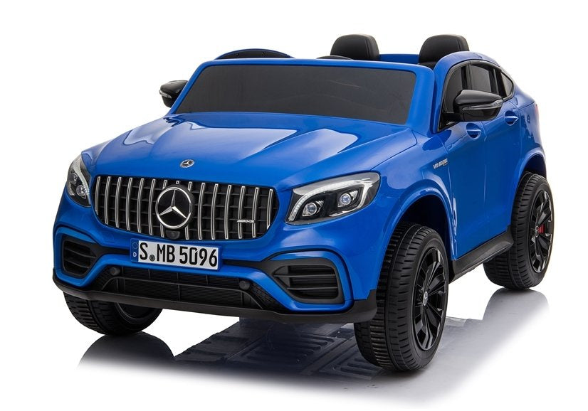 Licencirani auto na akumulator Mercedes GLC 63S QLS 4x4 - dvosjed - plavi/lakirani