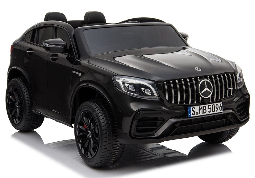 Licencirani auto na akumulator Mercedes GLC 63S QLS MP4 - dvosjed - Crni/lakirani