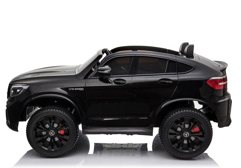 Licencirani auto na akumulator Mercedes GLC 63S QLS MP4 - dvosjed - Crni/lakirani