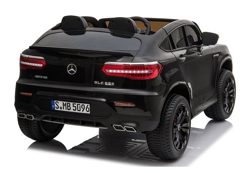 Licencirani auto na akumulator Mercedes GLC 63S QLS MP4 - dvosjed - Crni/lakirani