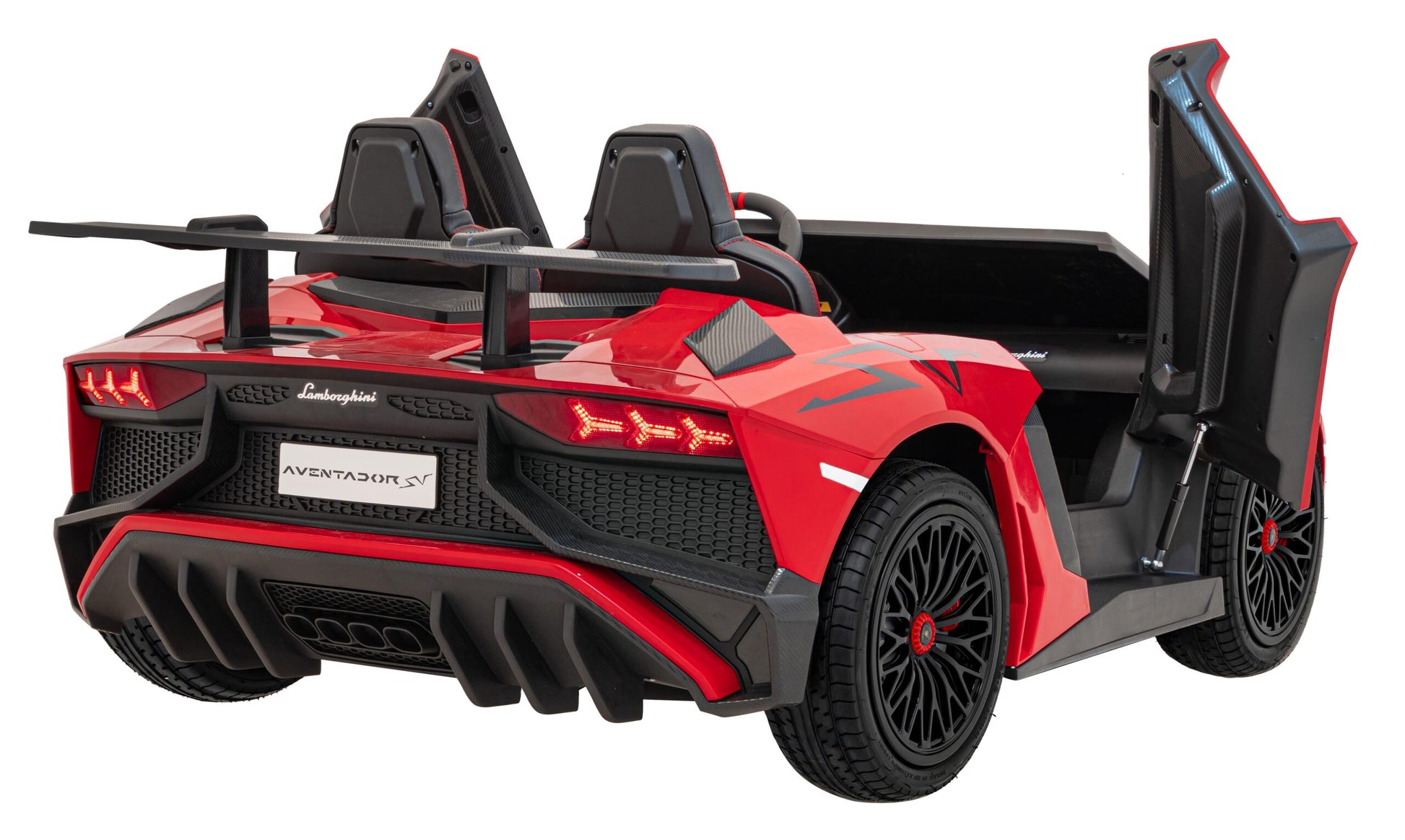 Licencirani auto na akumulator Lamborghini Aventador SV STRONG - dvosjed - crveni