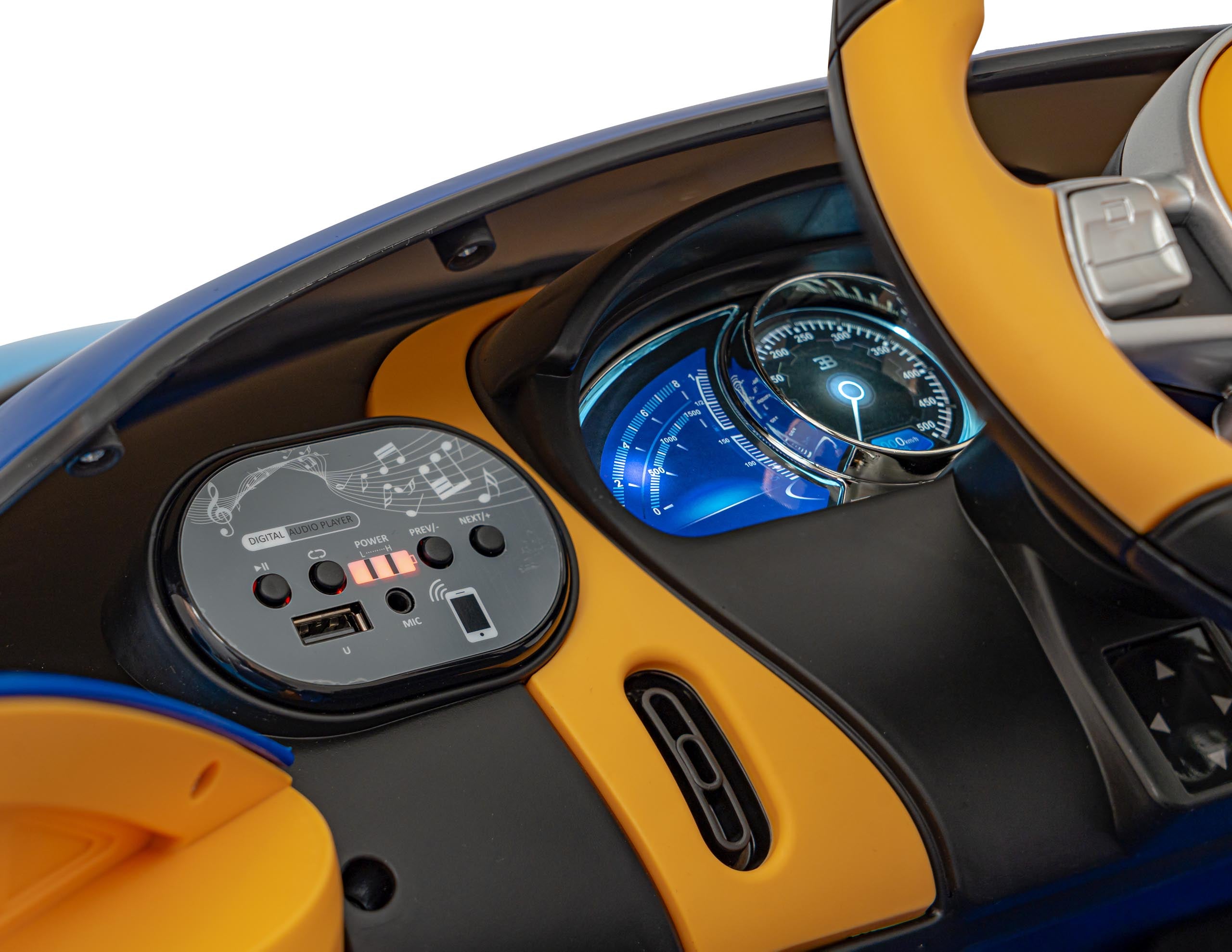 Licencirani auto na akumulator Bugatti Chiron - plavi