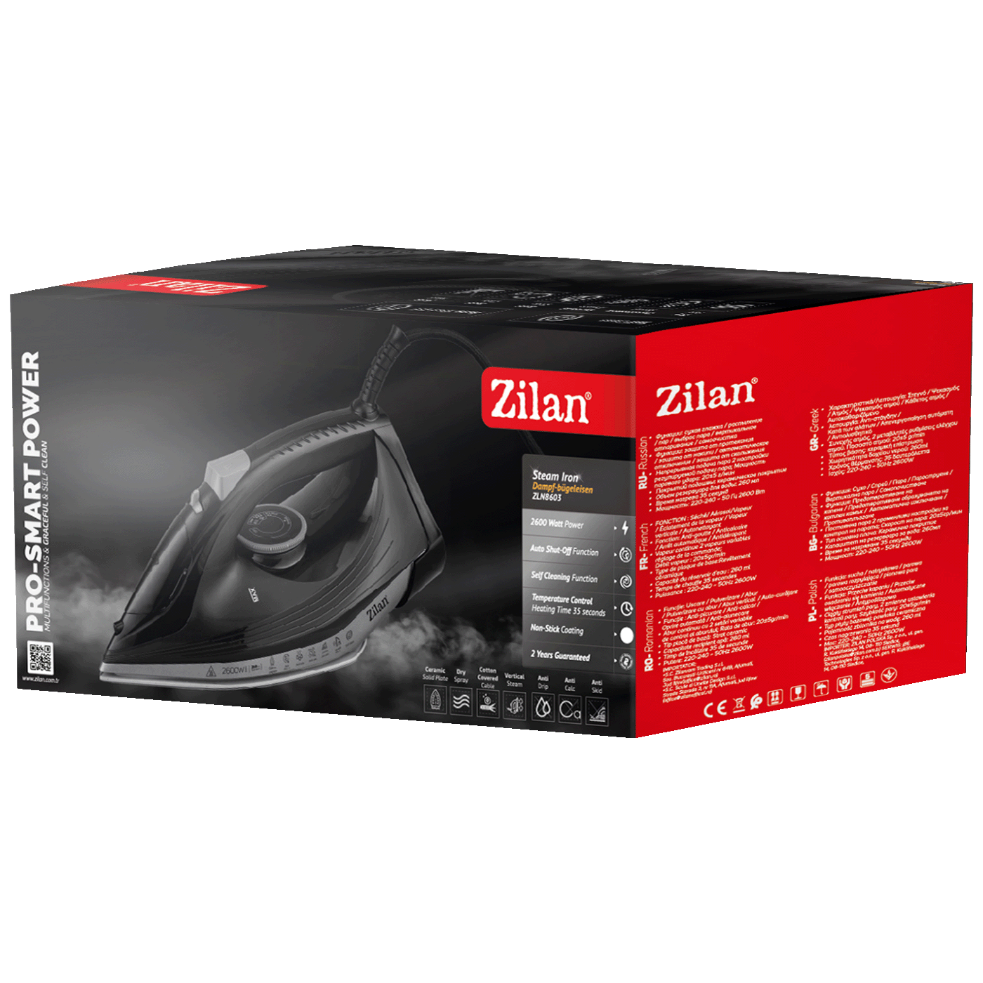 Zilan Glačalo na paru, 2600W - ZLN8603