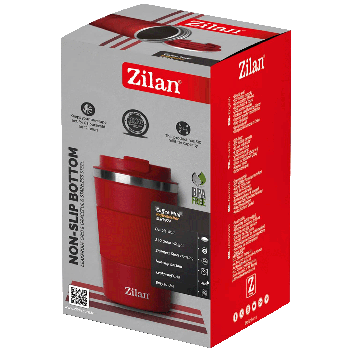 Zilan Termos boca, 510 ml, crvena - ZLN9924