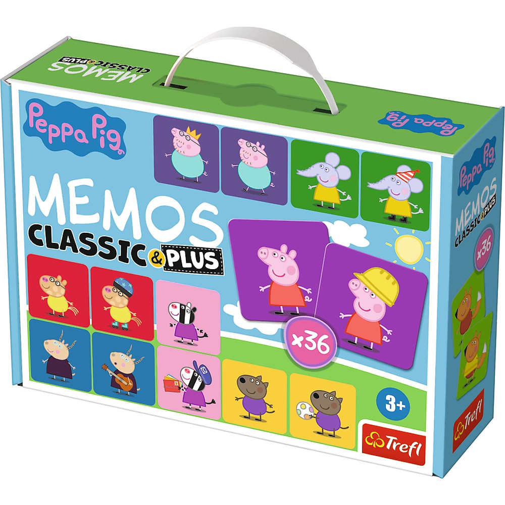 Peppa Pig Memos Classic & Plus Proširenje za igru na ploči Memorija
