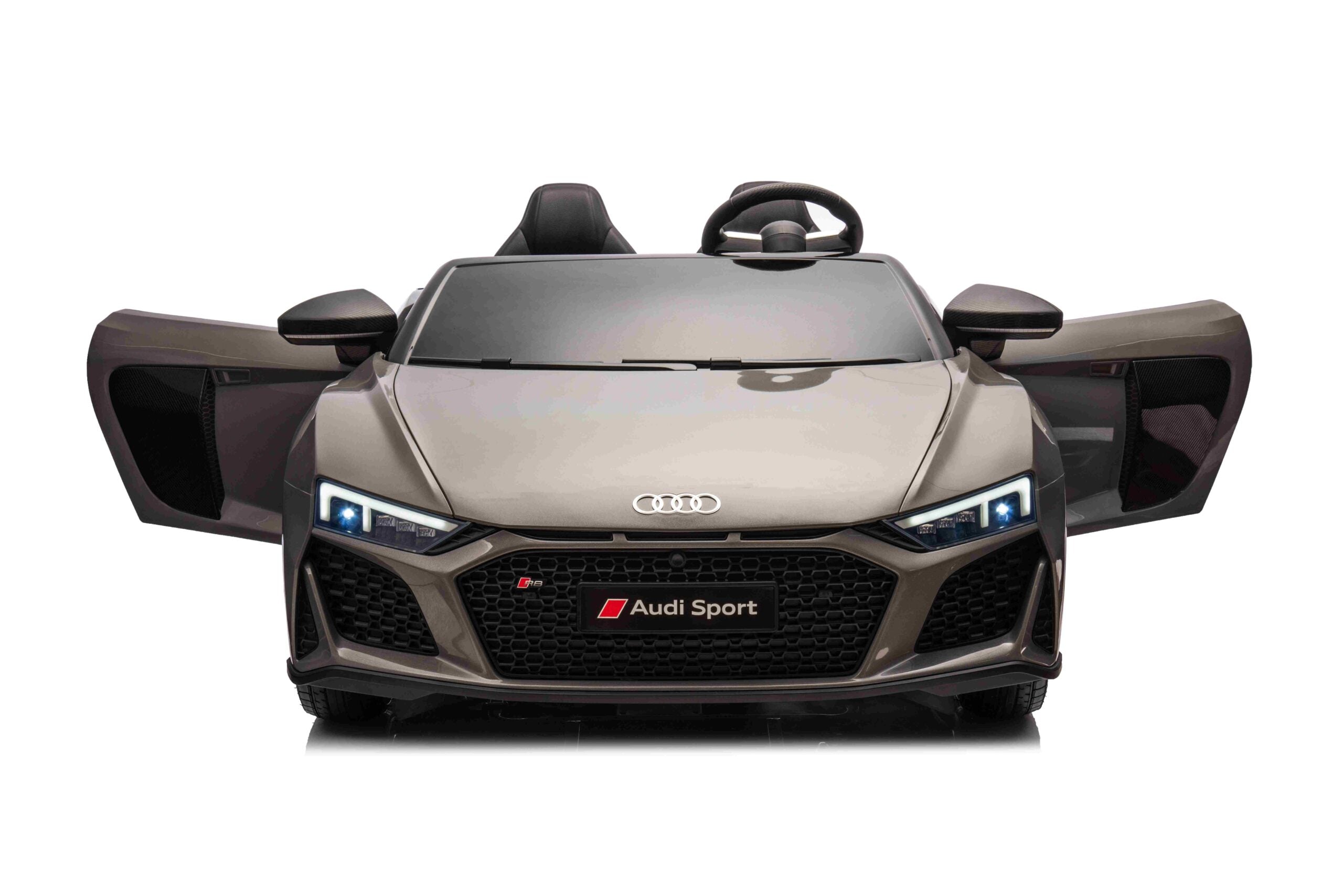 Licencirani auto na akumulator Audi R8 Spyder LIFT - dvosjed - sivi
