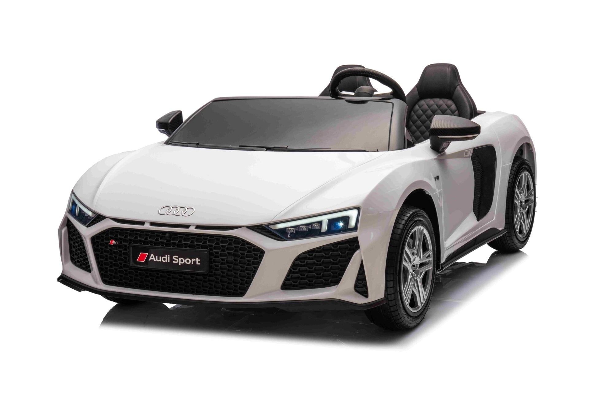 Licencirani auto na akumulator Audi R8 Spyder LIFT - dvosjed - bijeli