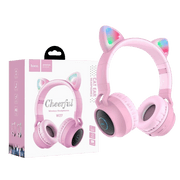 hoco. Slušalice bežične, Bluetooth - W27 Cat Ear Pink
