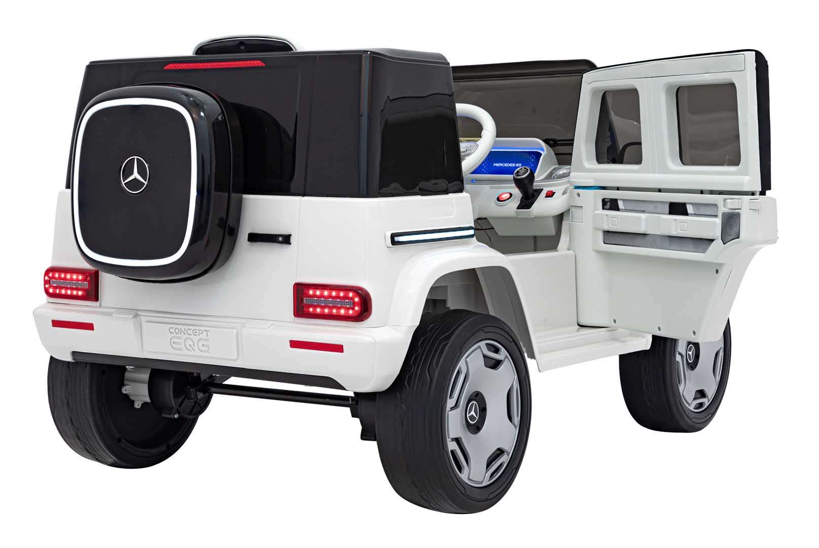 Licencirani auto na akumulator Mercedes Benz EQG 4x4 - bijeli