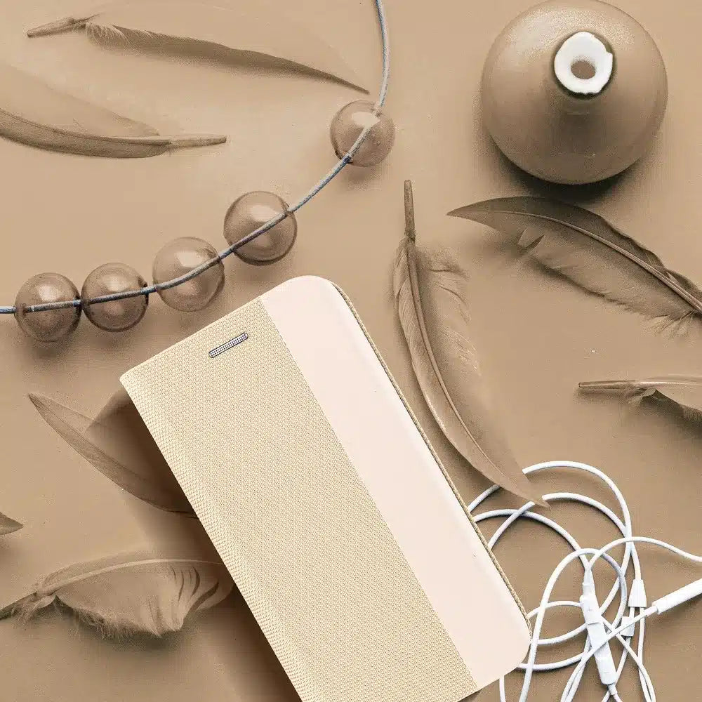 SENSITIVE Book preklopna maska za SAMSUNG GALAXY A13 5G / A04S gold