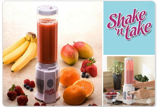 "Shake 'n Take blender" s prenosnom flašicom (pogledajte video)