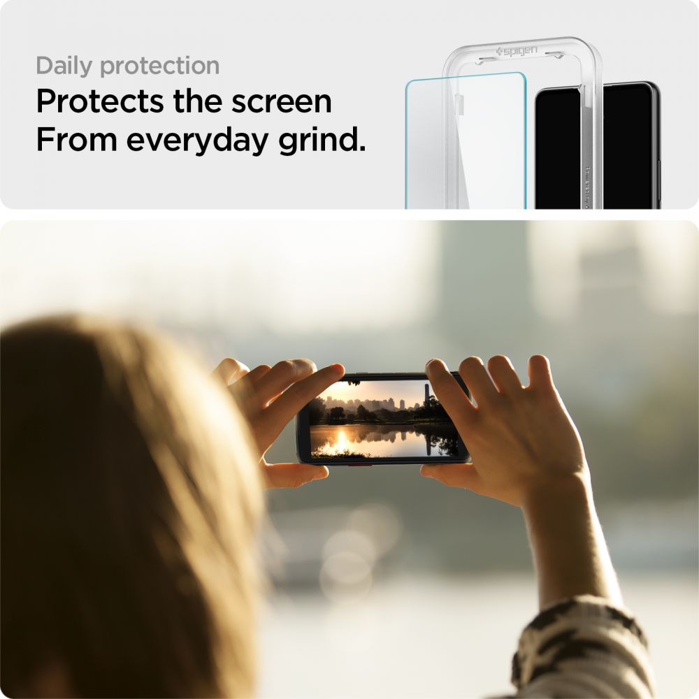 SPIGEN ALM GLAS.TR KALJENO STAKLO 2-KOM PAKET ZA SAMSUNG GALAXY A53 5G CLEAR