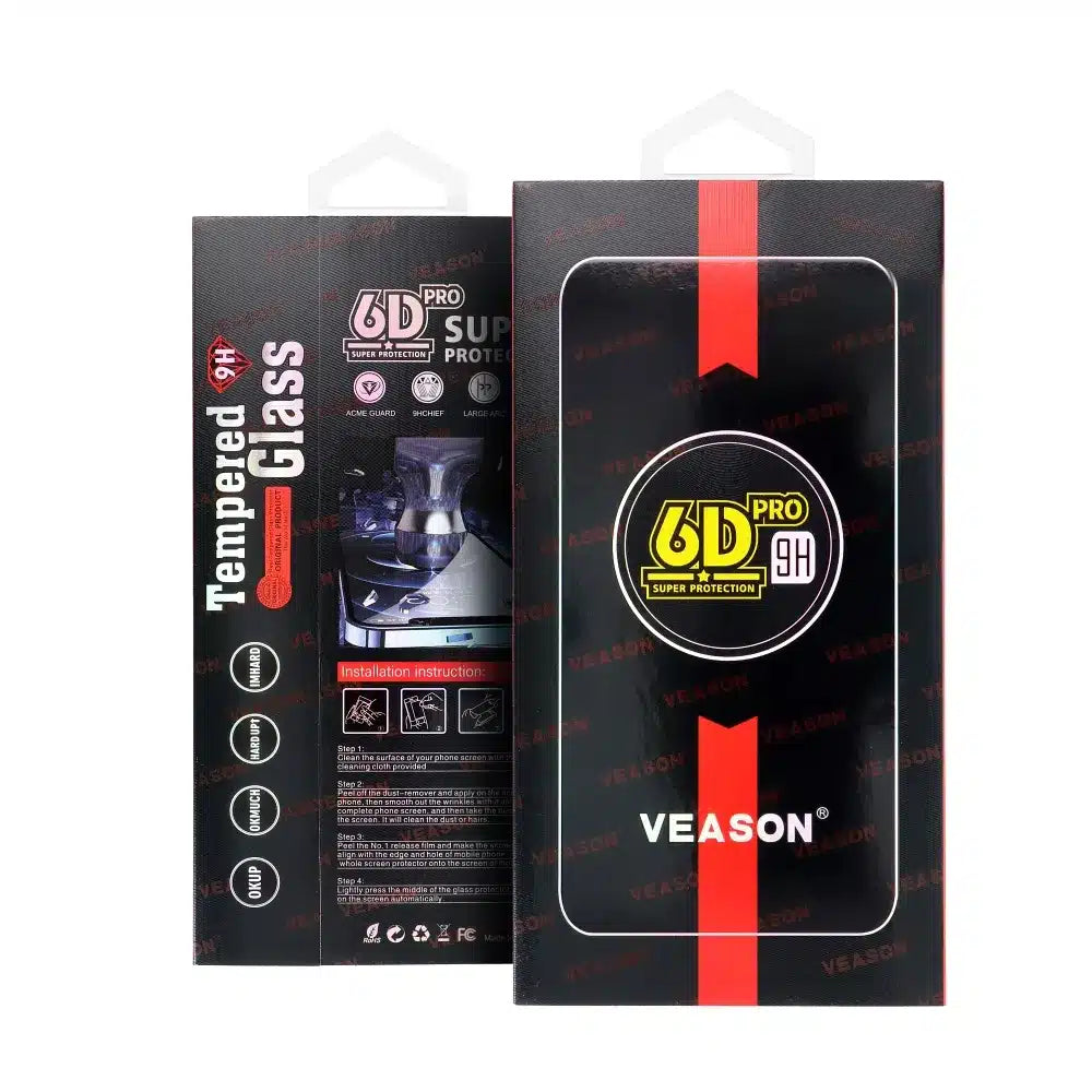 Kaljeno staklo 6D Pro Veason Glass za Motorola E15 / G05 / G15 / G15 Power - crni rub