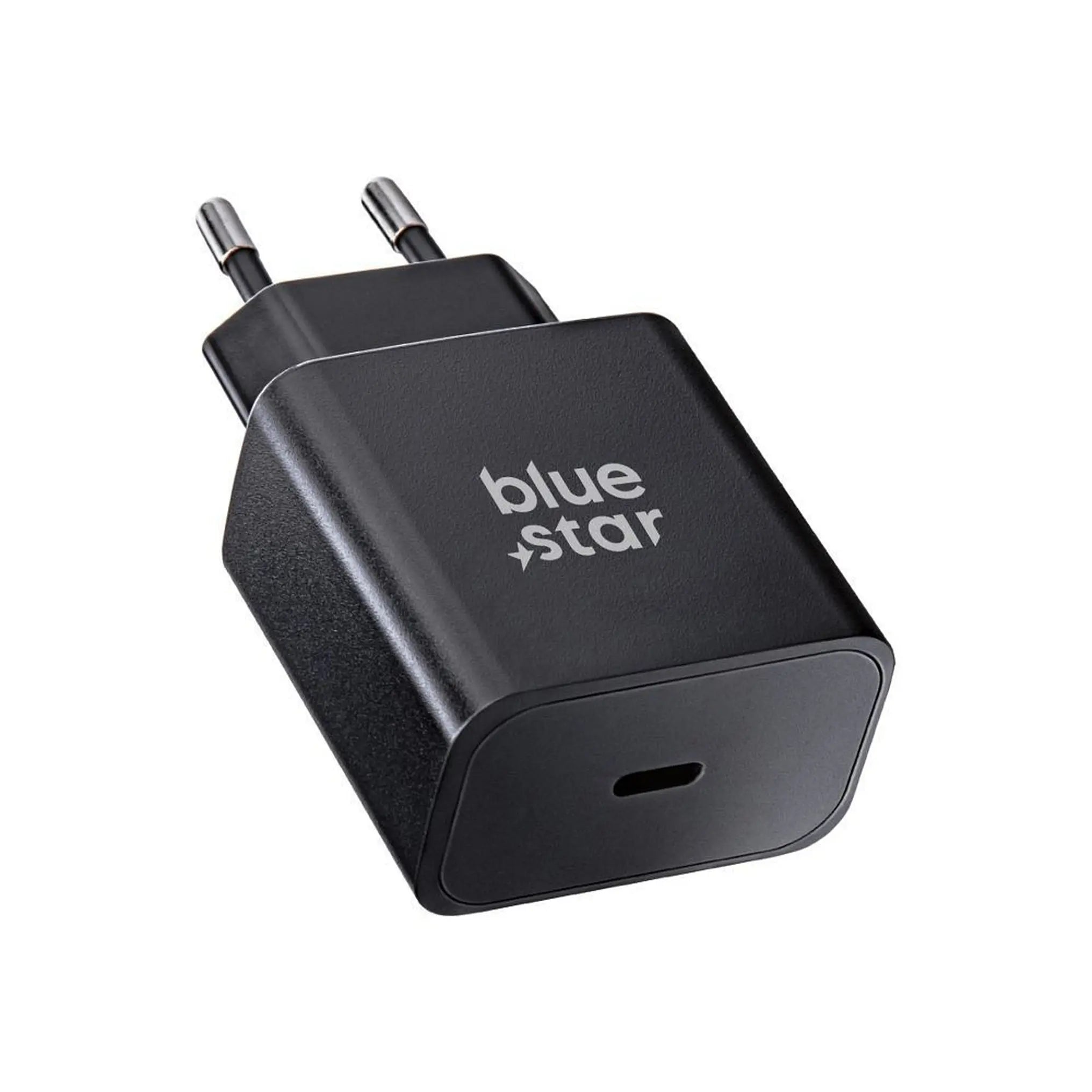 Punjač za telefon Blue Star USB C QC4.0 PD 3A 25W + kabel USB C na USB C crni