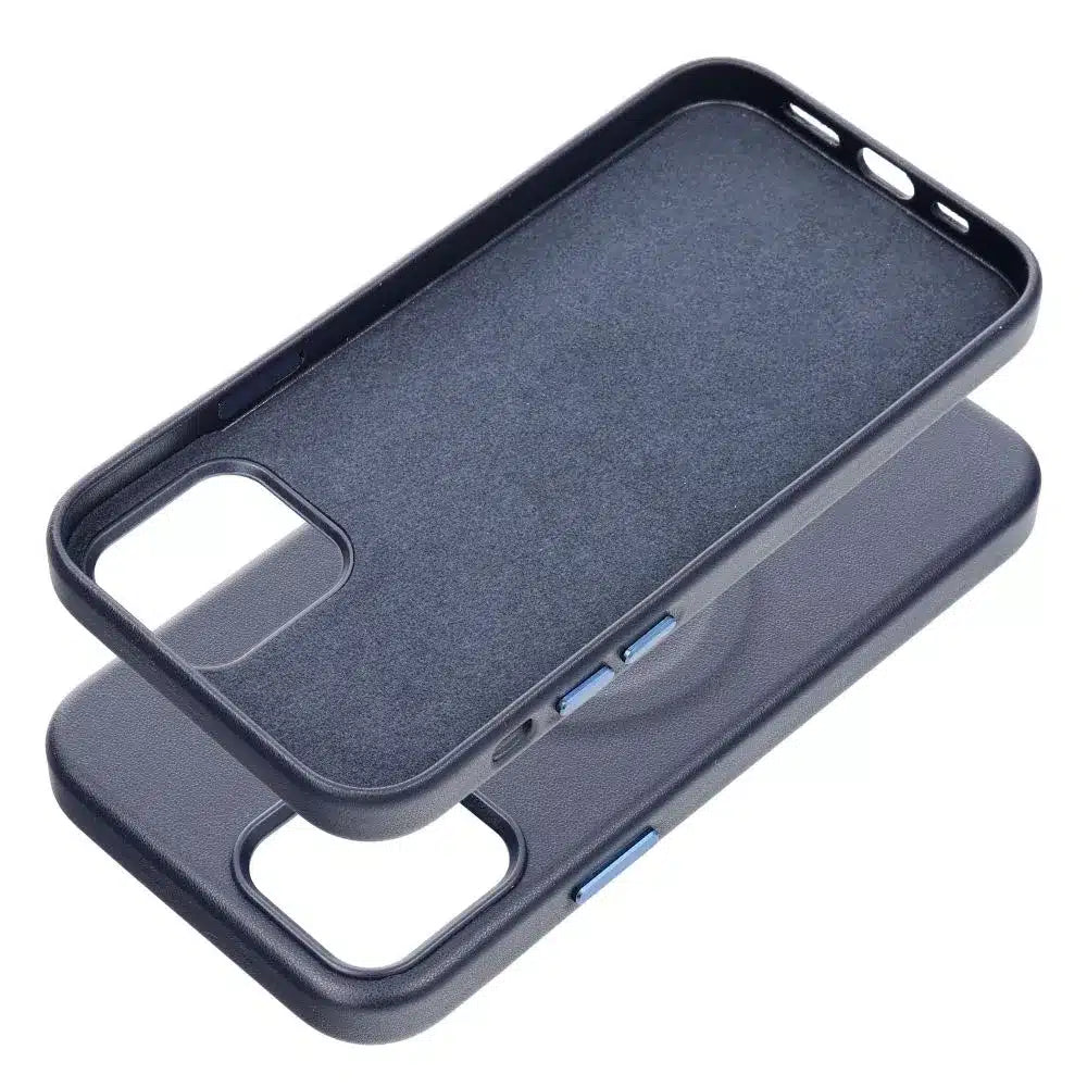 Roar kožna Mag Case maska kompatibilna s MagSafeom – za iPhone 12 Pro navy plava