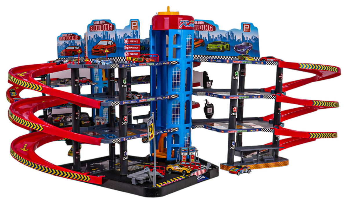 MEGA garaža + automobili za igru - LOT
