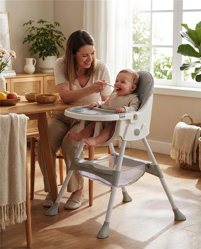 Baby Mix hranilica Nora dusty grey