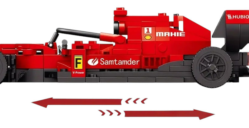 Formula F1 za sastavljanje od 266 dijelova - crvena