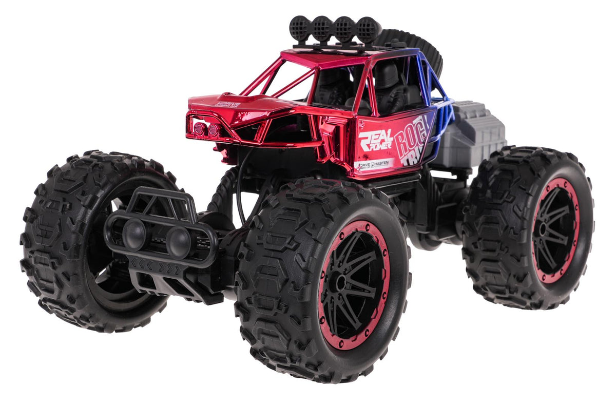 Buggy na daljinsko upravljanje REAL ROCK sa dimnim efektima - crveni