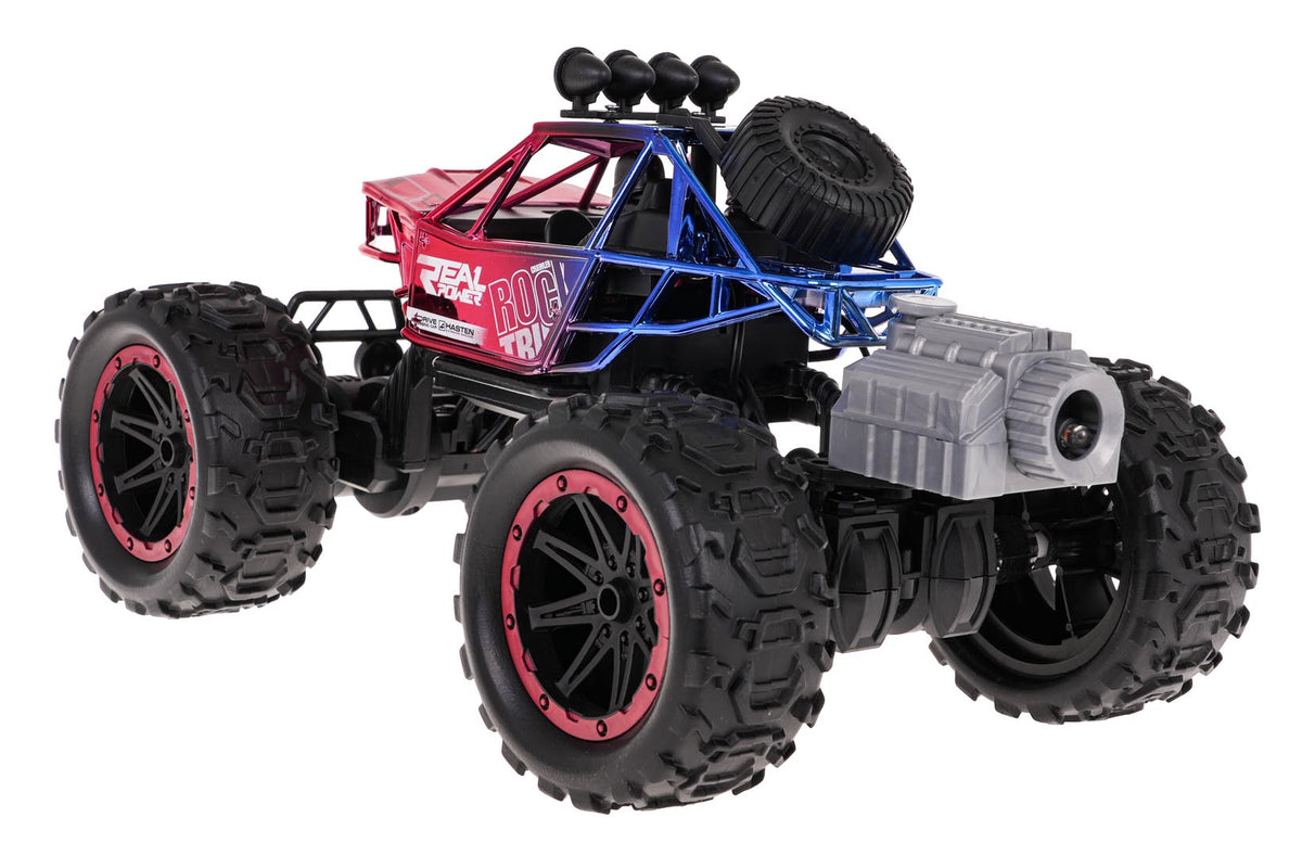 Buggy na daljinsko upravljanje REAL ROCK sa dimnim efektima - crveni