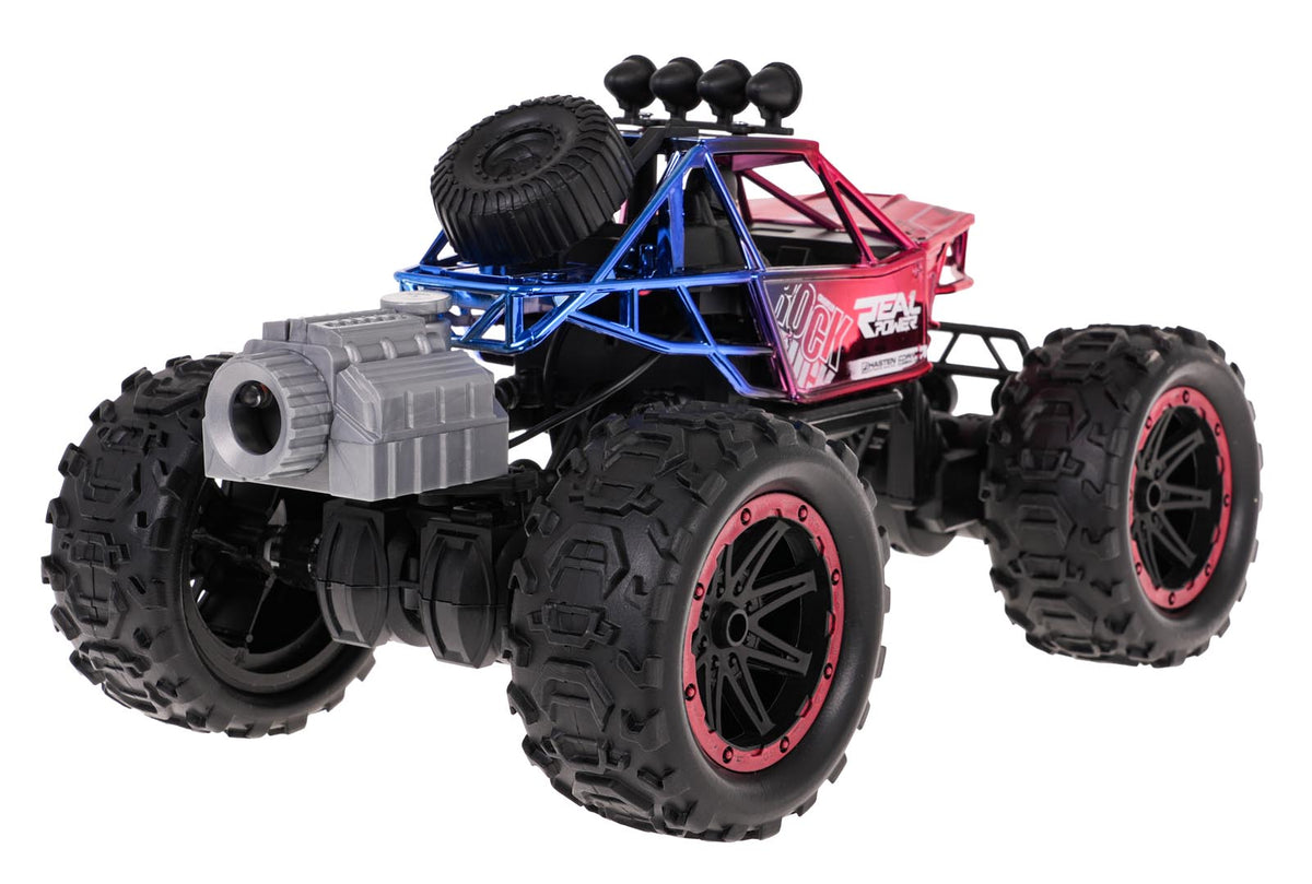 Buggy na daljinsko upravljanje REAL ROCK sa dimnim efektima - crveni