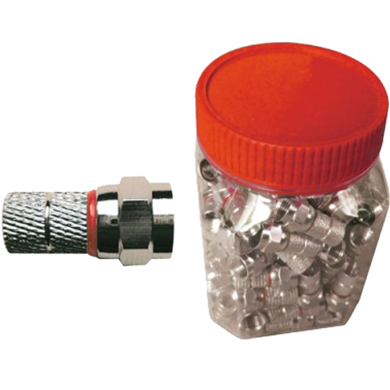 ZODIAC F-Konektor 5mm, za koaksijalni kabel 5mm, pak 100 kom - F 5MM C/ORING