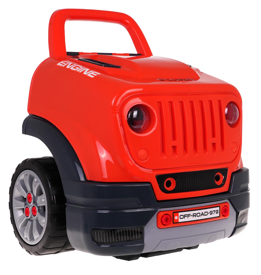 Dječja radionica u obliku kamiona s rekvizitima - narančasta