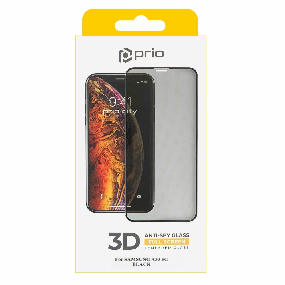 Prio 3D Anti-Spy kaljeno staklo za Samsung Galaxy A33 5G crno
