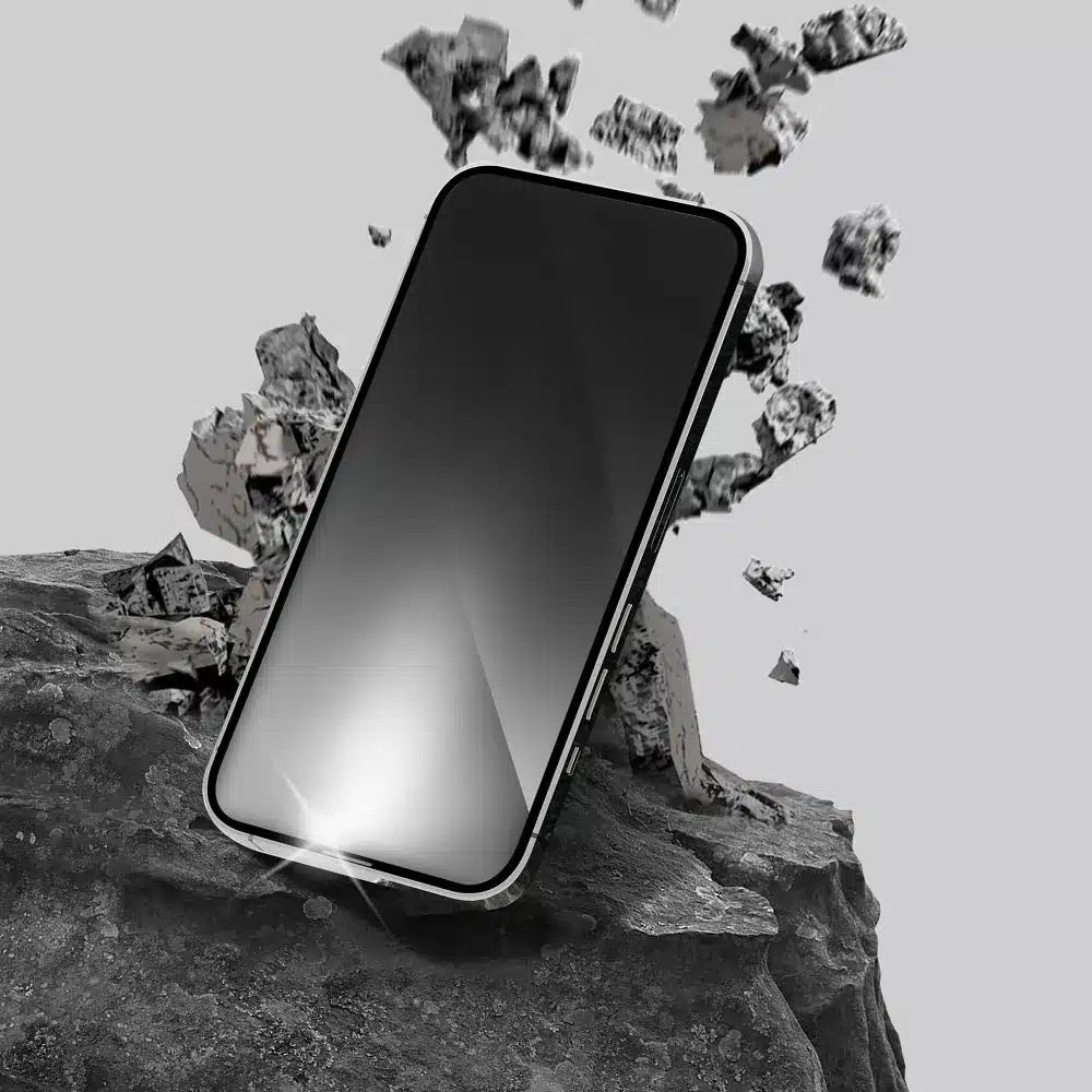 Kaljeno staklo Forcell Ultra Clear Glass za iPhone 16 Pro – crno