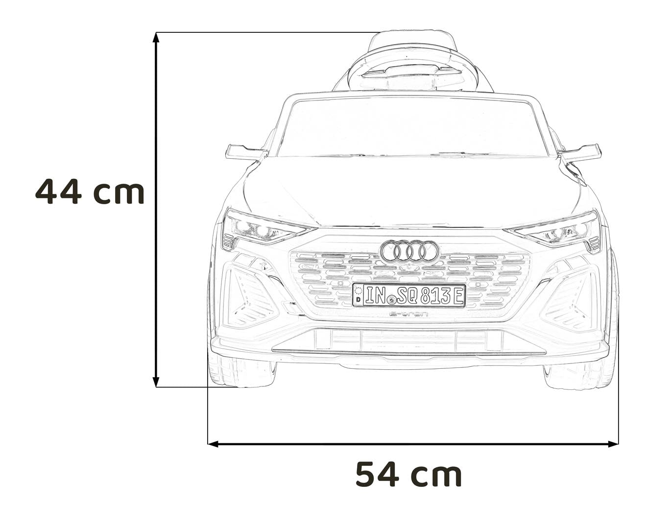 Licencirani auto na akumulator Audi SQ8 - sivi