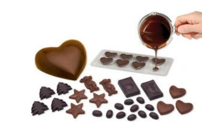 Rozi fondue set "Chocolatiere" za topljenje čokolade