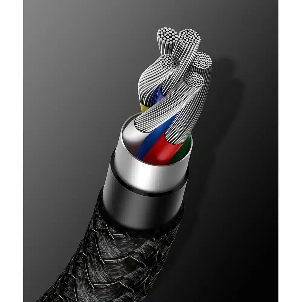 BASEUS kabel Type C do Type C PD100W Power Delivery Tungsten Gold Fast Charging CATWJ-01 1 metar crni