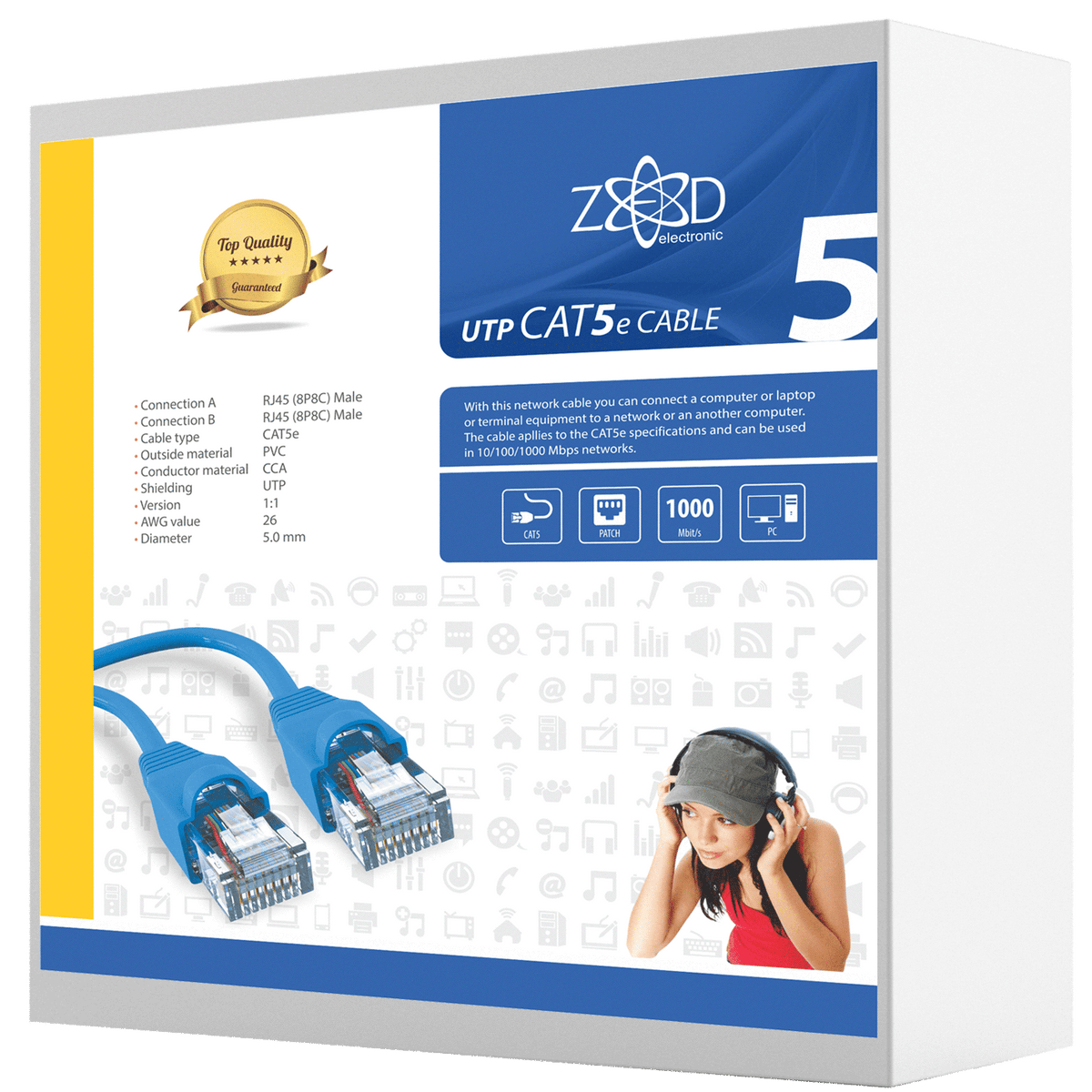 ZED electronic Mrežni FTP kabel, CAT5E, 30 met - FTPC/30