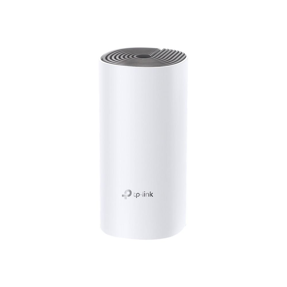 TP-Link Deco E4 (1-pack) Dvofrekvencijski (2,4 GHz / 5 GHz) Wi-Fi 5 (802.11ac) Bijelo, Sivo Unutarnji